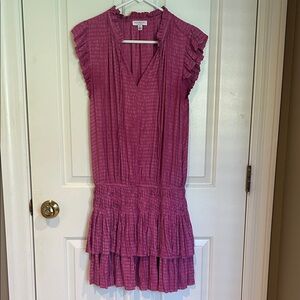 Current Air Fuchsia Textured Dress